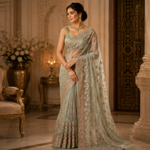 Green Desiner Saree