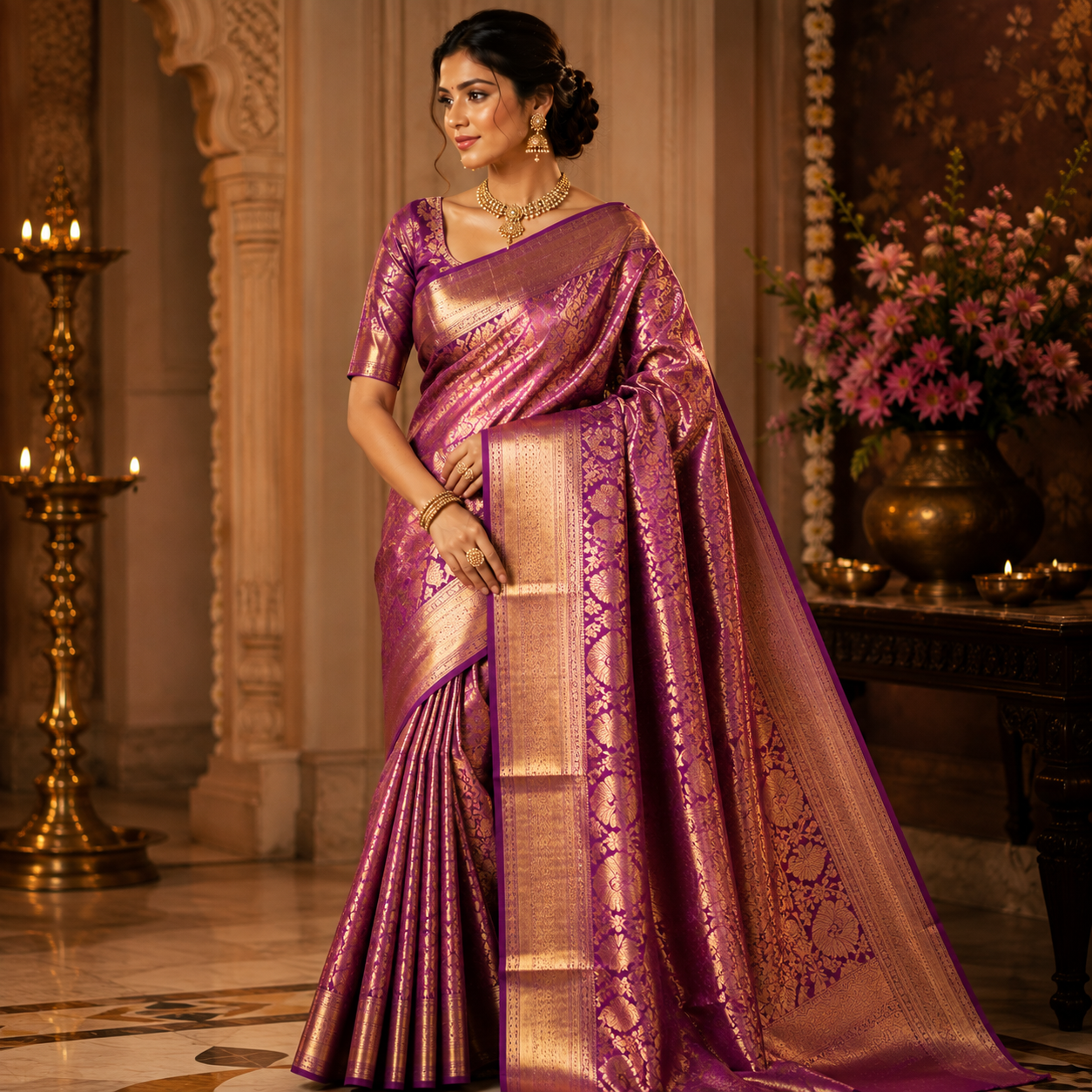 Pattu Saree - Pink